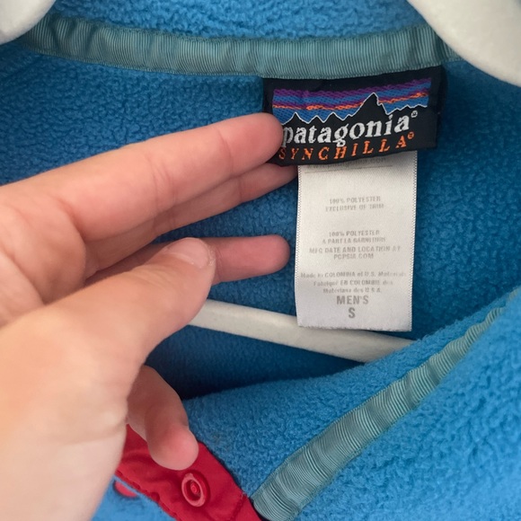 Blue snap Patagonia pullover - Picture 3 of 3